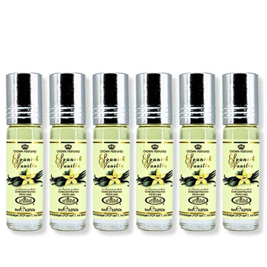 Al Rehab Spanish Vanilla Perfume Oil 6ML (6-Pack) Bottle Image